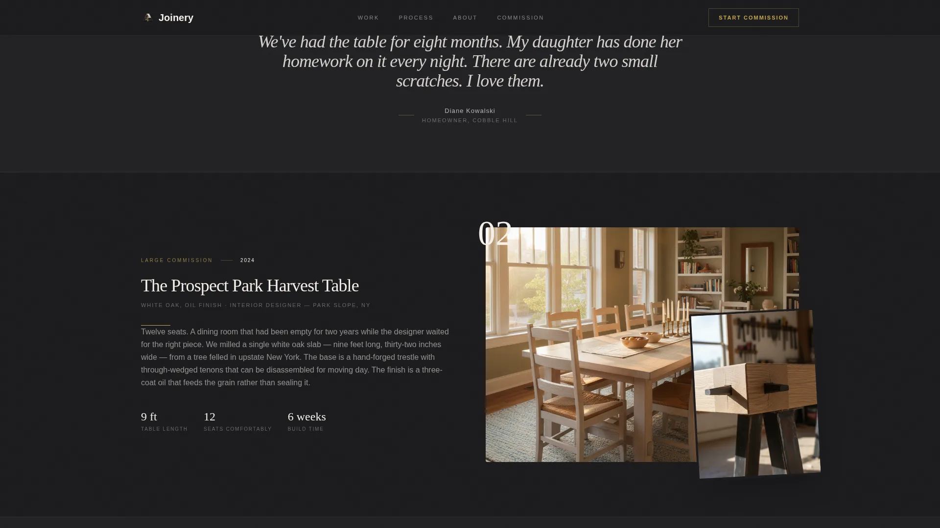 Furniture & Product Design Specialist Professional Website Template