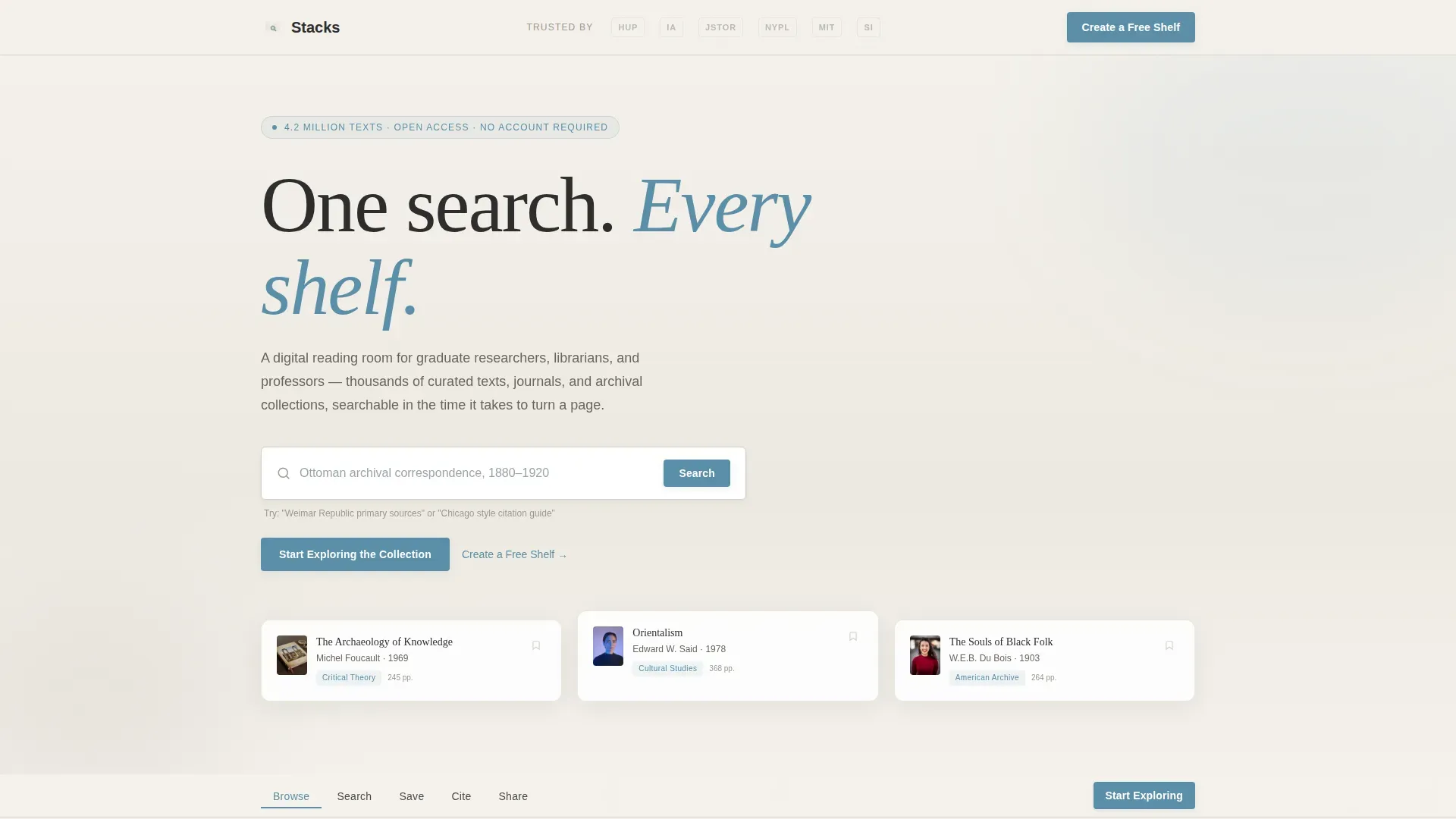 Digital Library Portal Landing Page Template