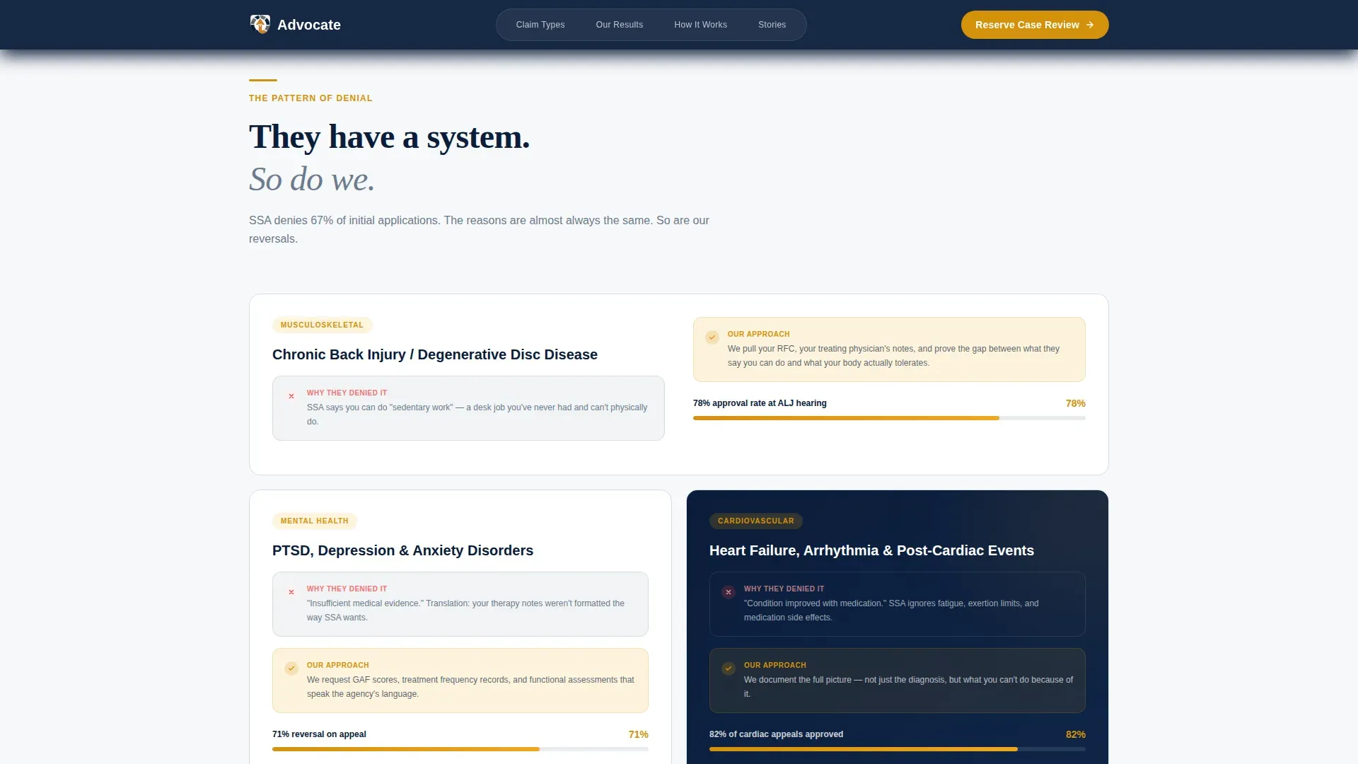 Disability Benefits Office Landing Page Template