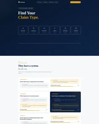 Disability Benefits Office Landing Page Template
