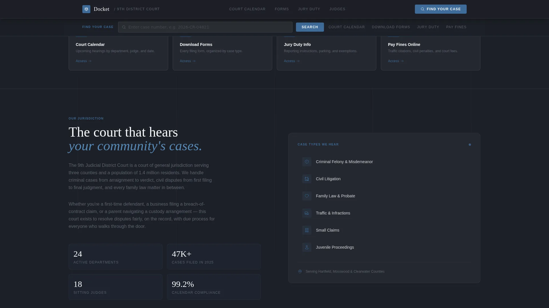 Judiciary & Legal Professional Website Template