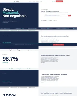 EMS & Ambulance Service Landing Page Template