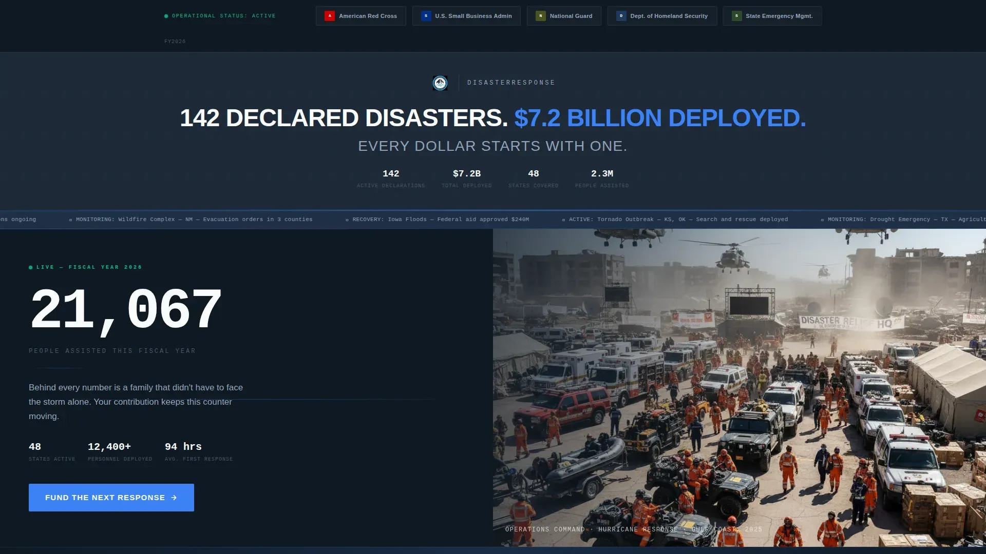 Advanced Emergency Management Government Professional Website Template