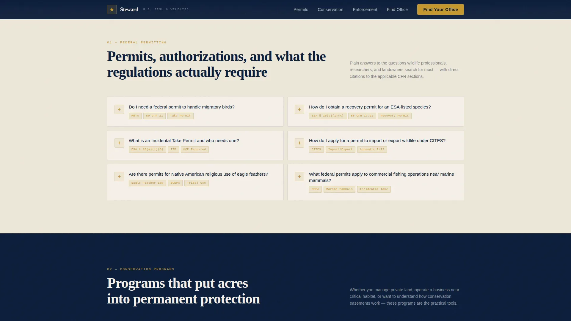 Land & Environmental Agency Specialist FAQ Website Template