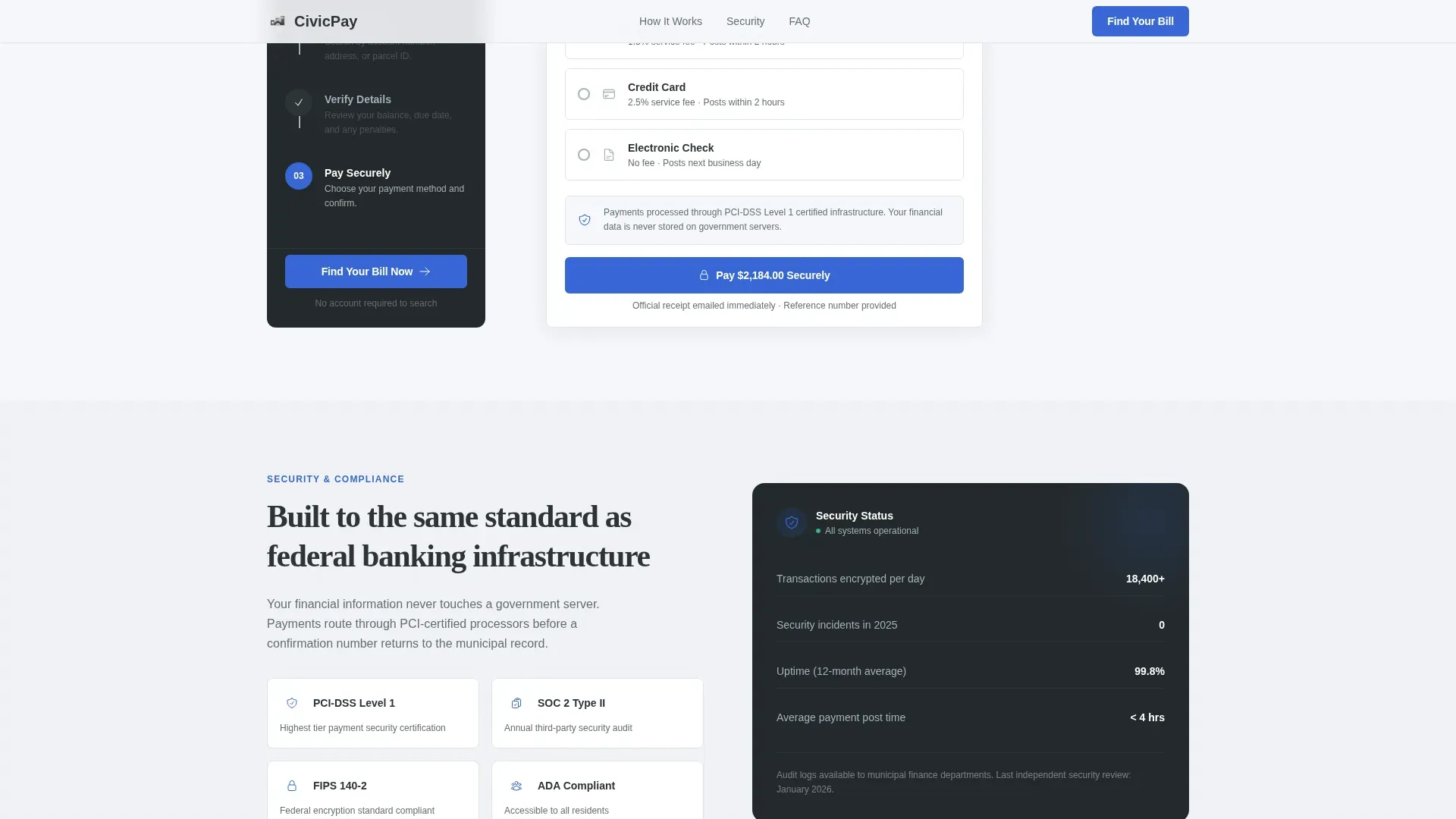 Digital Government Specialist Professional Website Template