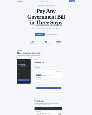 Digital Government Specialist Professional Website Template
