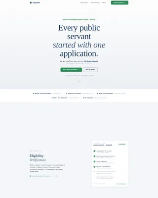 Digital Government Booking Website Template