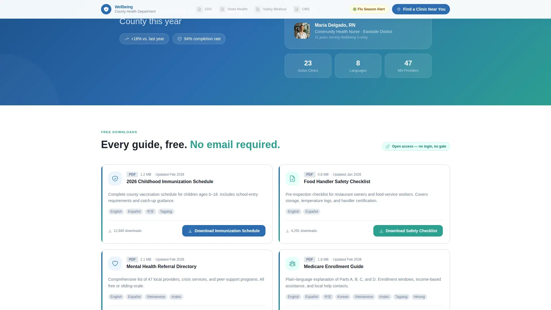 Government Agency & Department Booking Website Template
