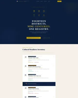 Heritage Cultural Tourism Board Landing Page