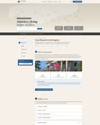 Historic Preservation Government Professional Website Template
