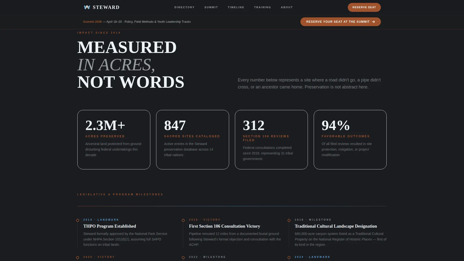 Historic Preservation Government Directory Website Template