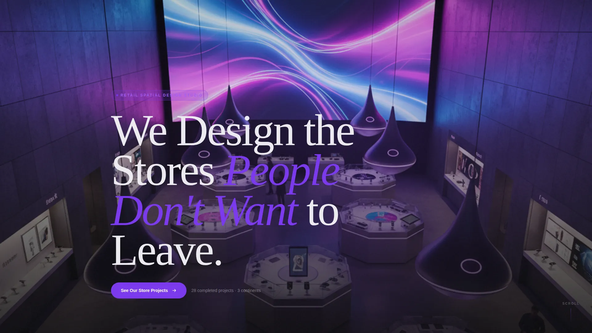 Editorial Electronics Store Design Landing Page