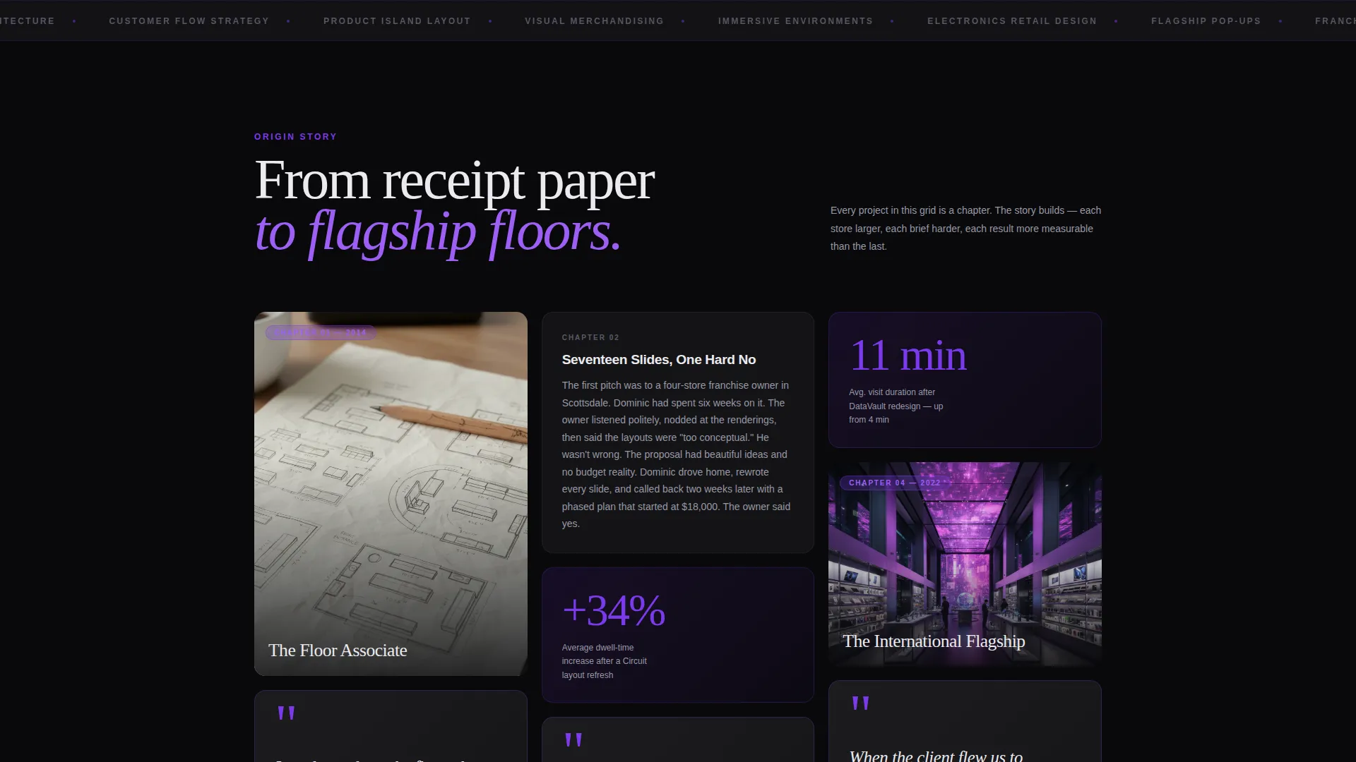Editorial Electronics Store Design Landing Page