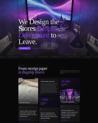 Editorial Electronics Store Design Landing Page