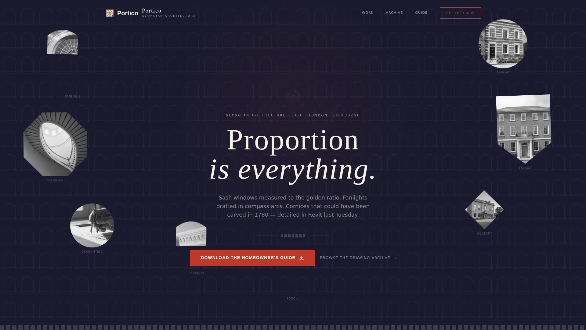 Georgian Architecture Professional Website Template