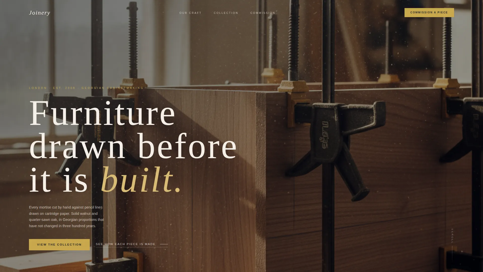 Georgian Architecture Pricing Website Template