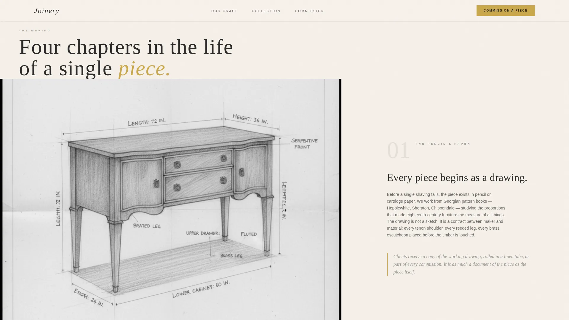 Georgian Architecture Pricing Website Template