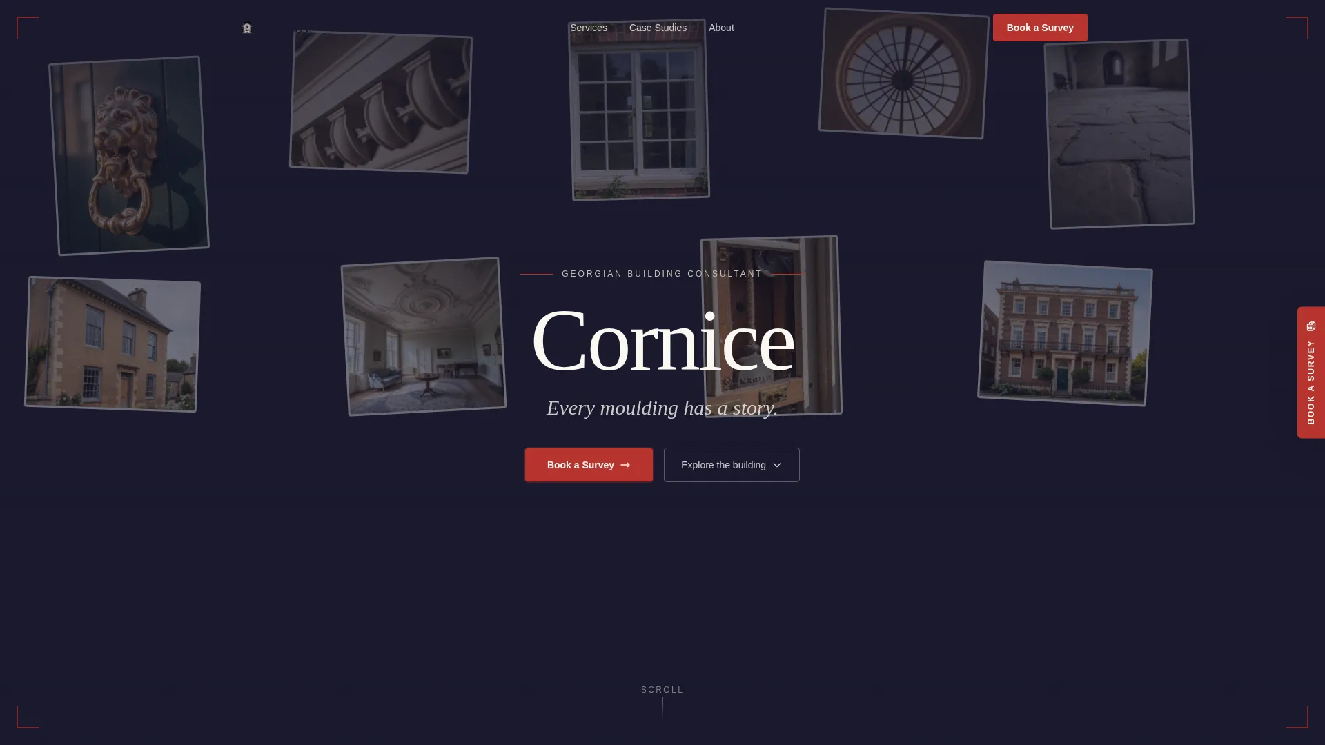 Georgian Architecture Booking Website Template