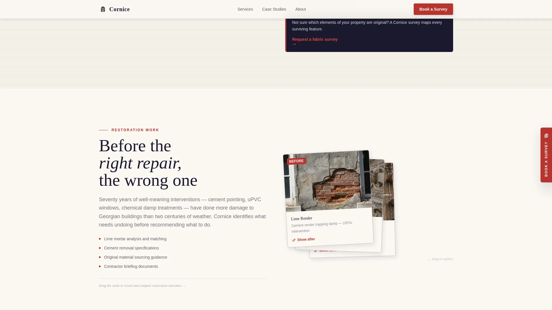 Georgian Architecture Booking Website Template