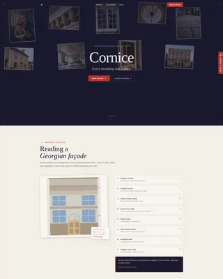 Georgian Architecture Booking Website Template