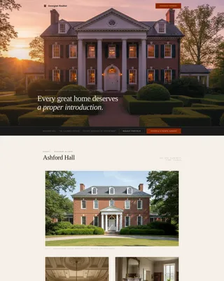 Georgian Architecture Specialist Booking Website Template