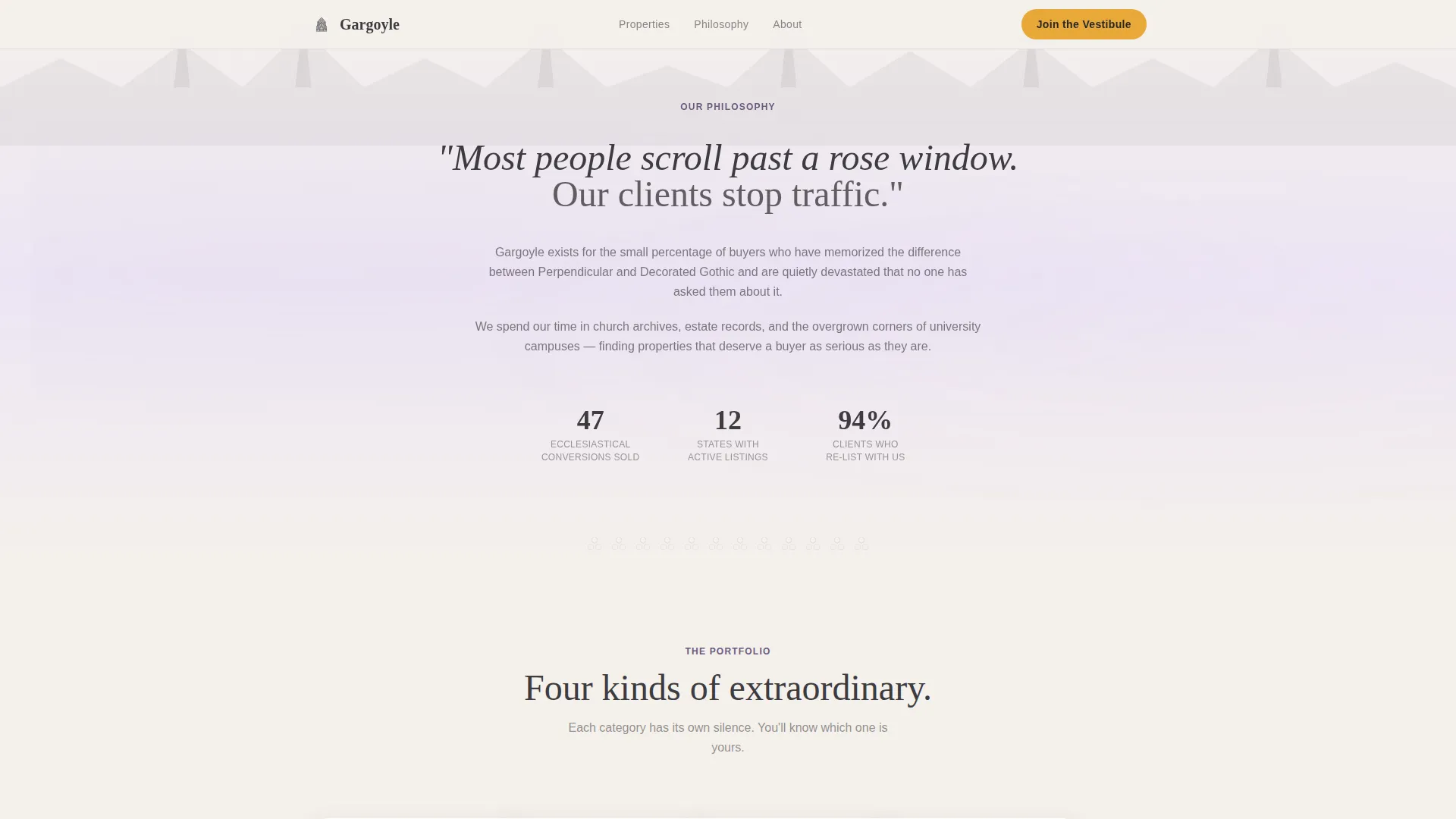 Gothic Revival Architecture Booking Website Template