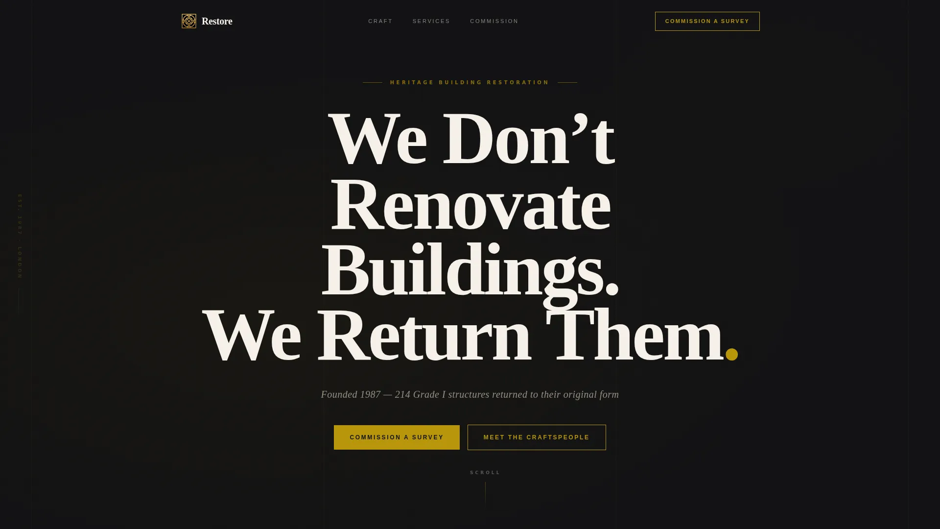 Religious & Cultural Architecture Specialist Professional Website Template