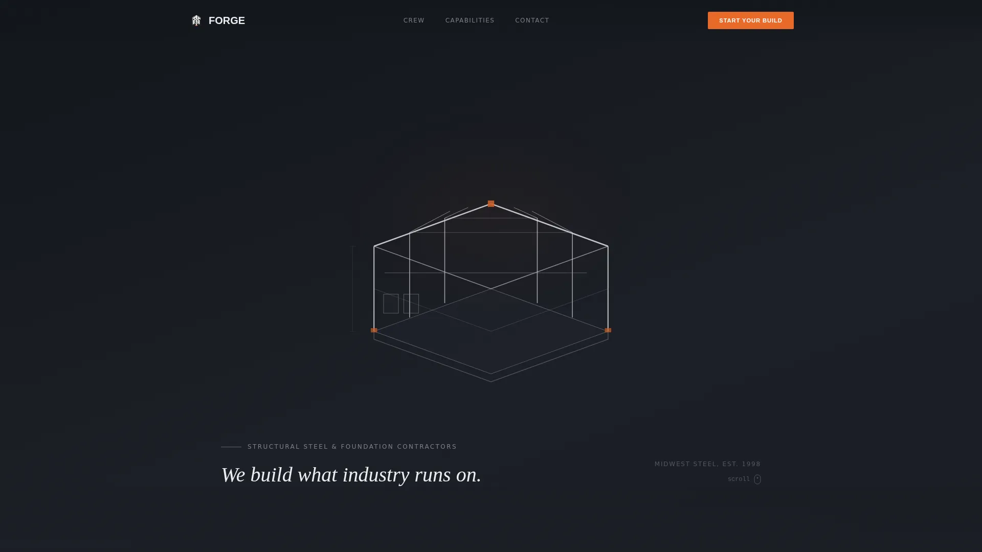 Industrial Architecture Specialist Professional Website Template