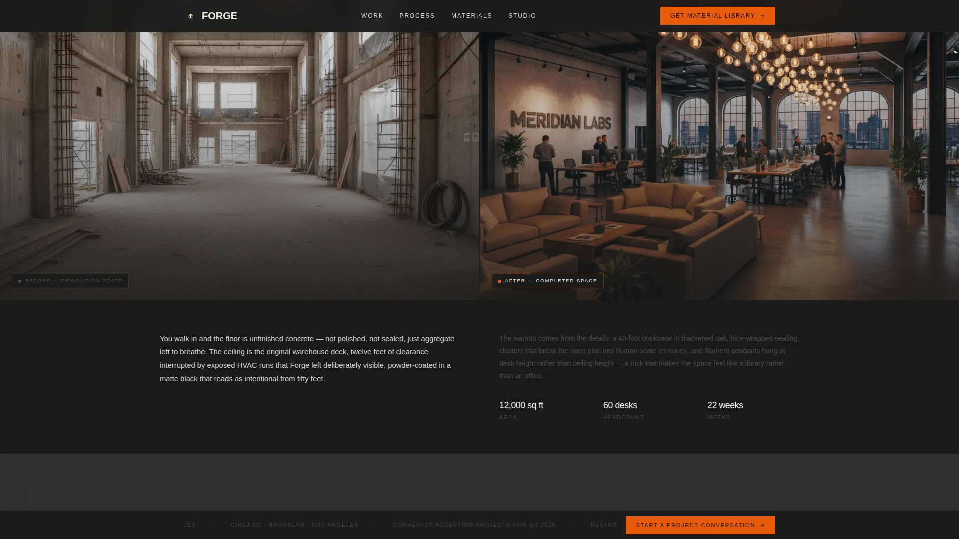 Industrial Architecture Blog Website Template