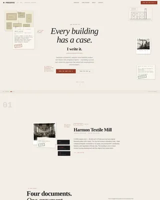 Industrial Architecture Booking Website Template