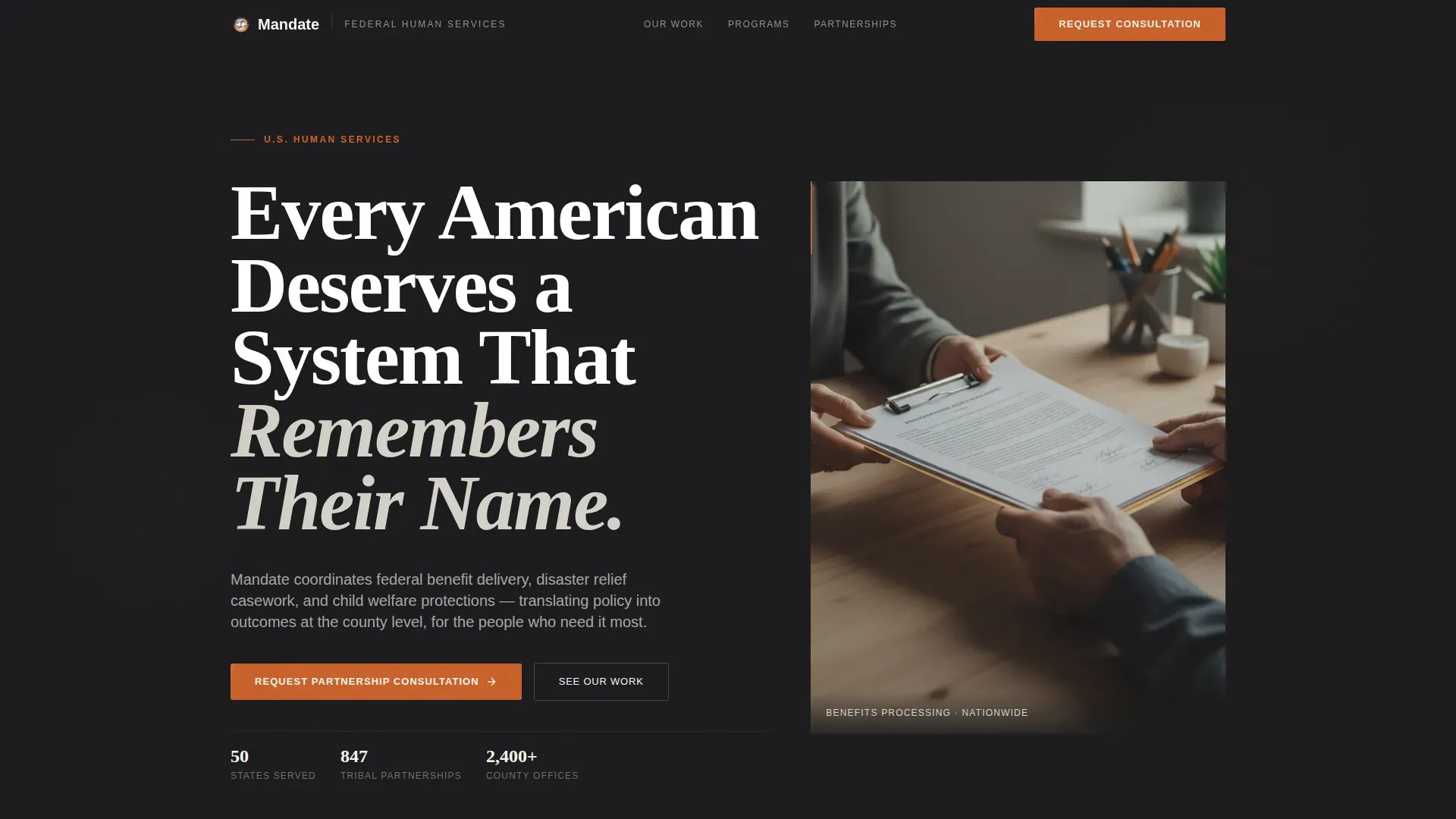 Human Services Government Professional Website Template