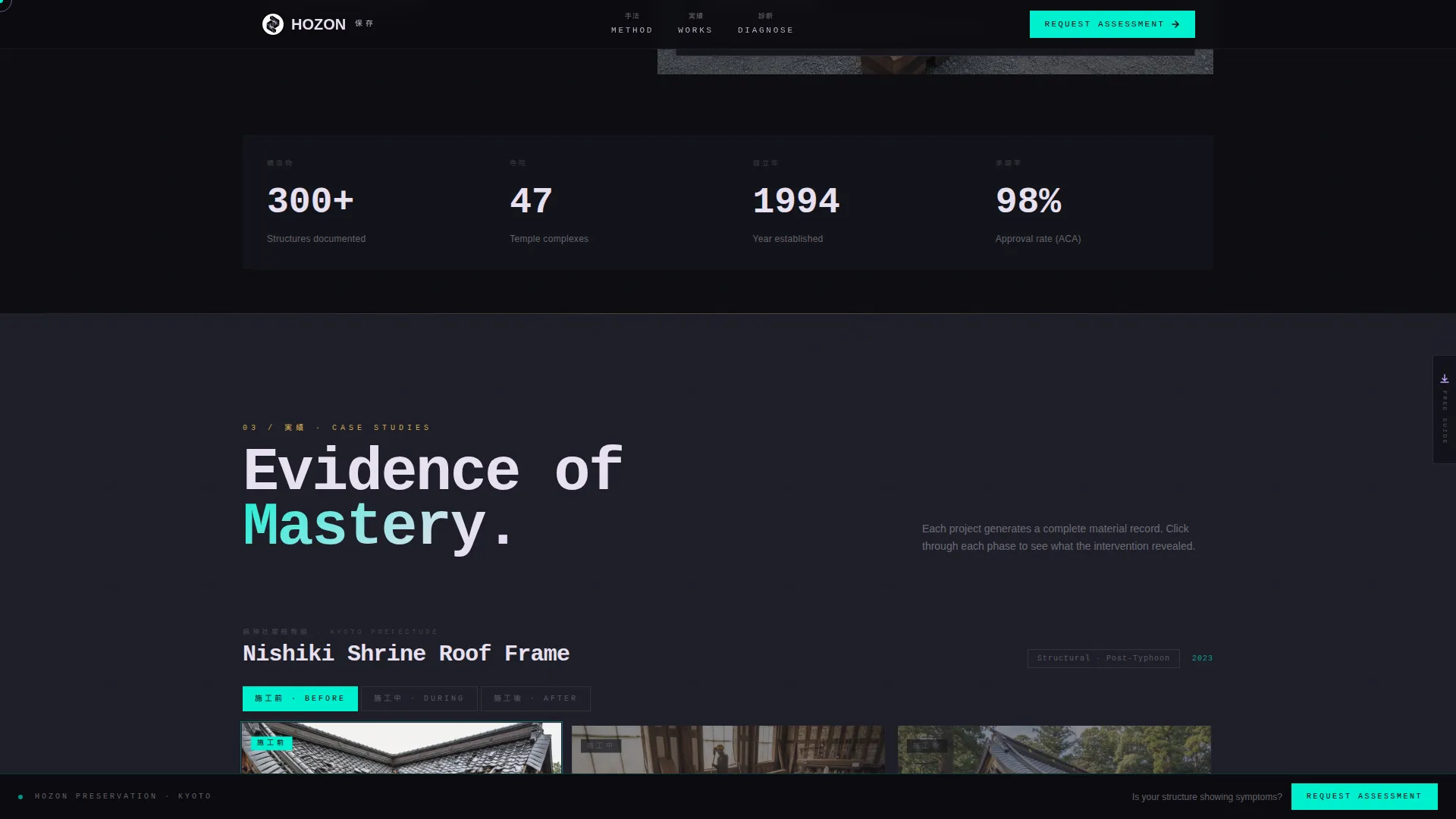 Japanese Architecture Portfolio Website Template