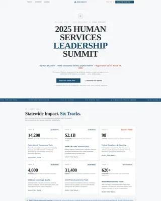 Human Services Government Directory Website Template