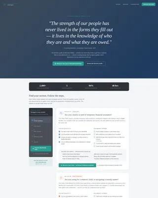 Tribal Human Services Landing Page Template