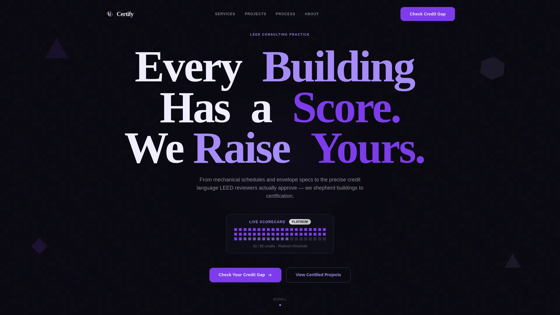 LEED Consultant Landing Page Template