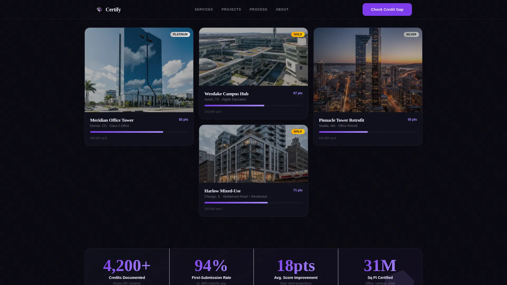 LEED Consultant Landing Page Template