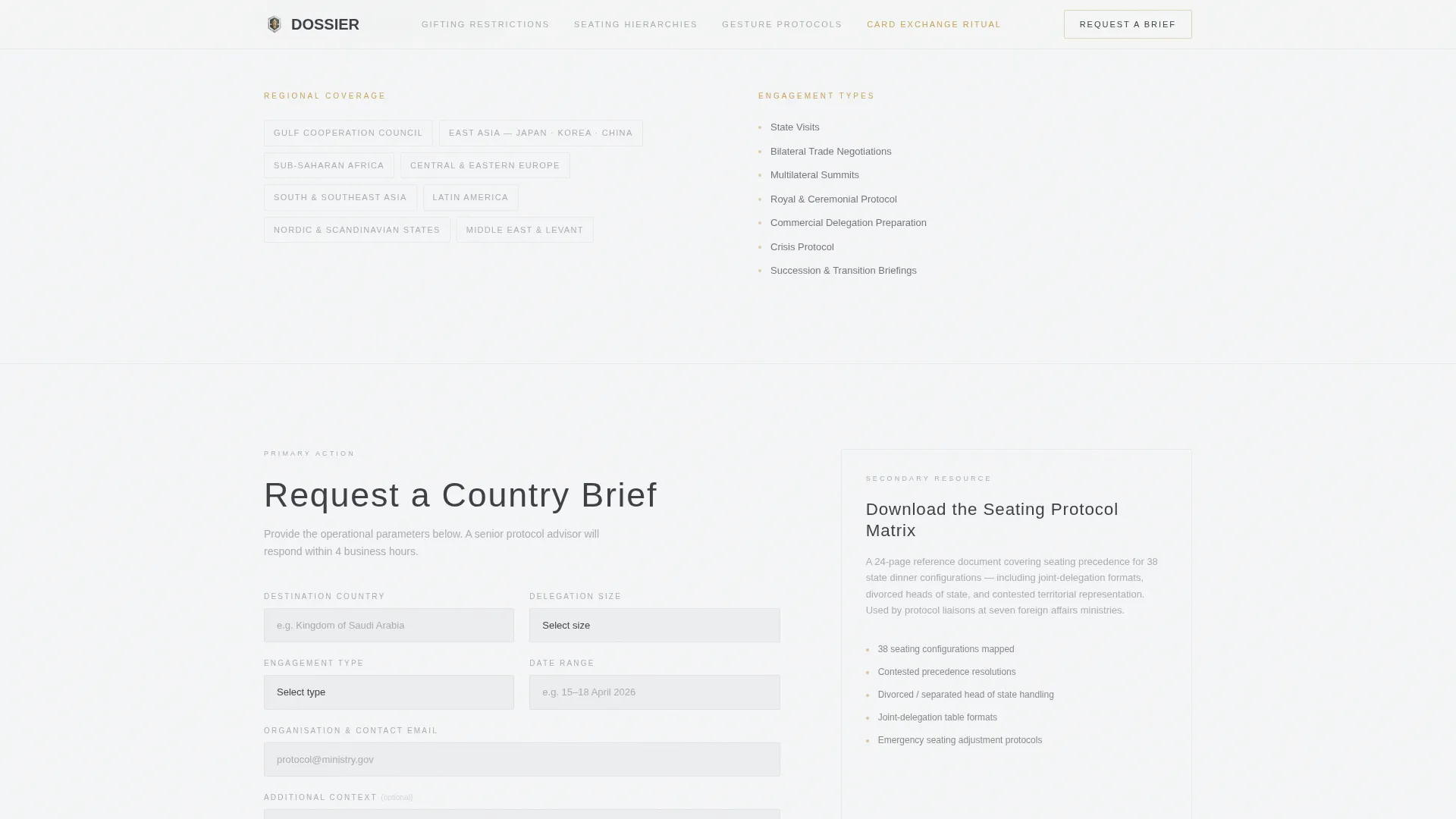 Embassy & Consulate FAQ Website Template