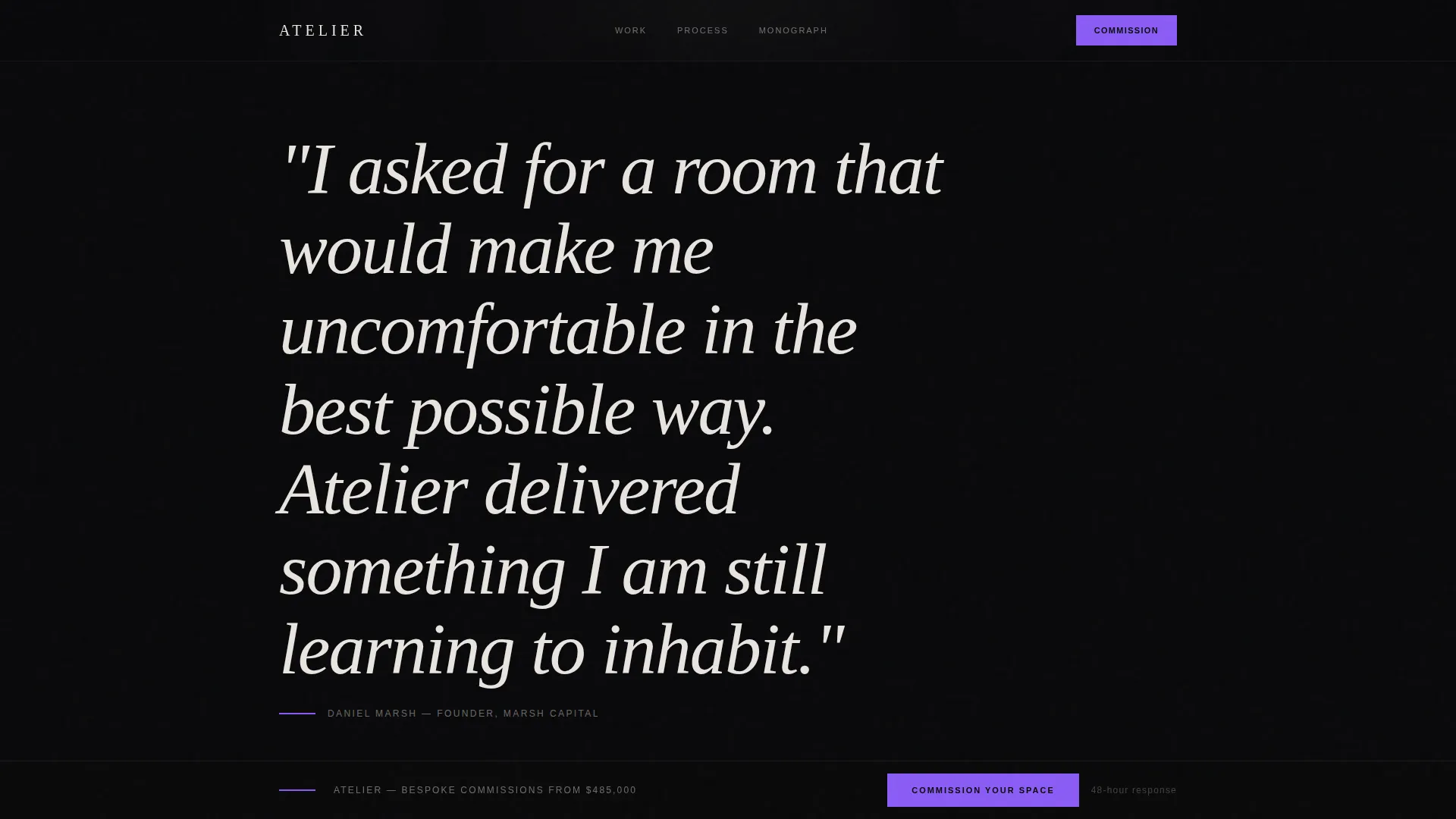 Interior Design Studio Professional Website Template