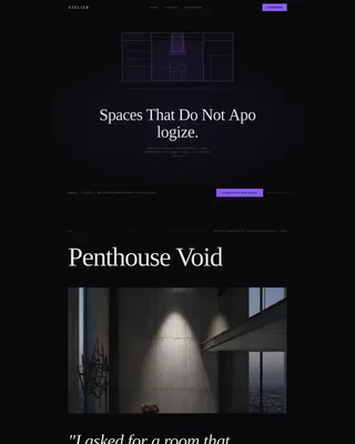 Interior Design Studio Professional Website Template