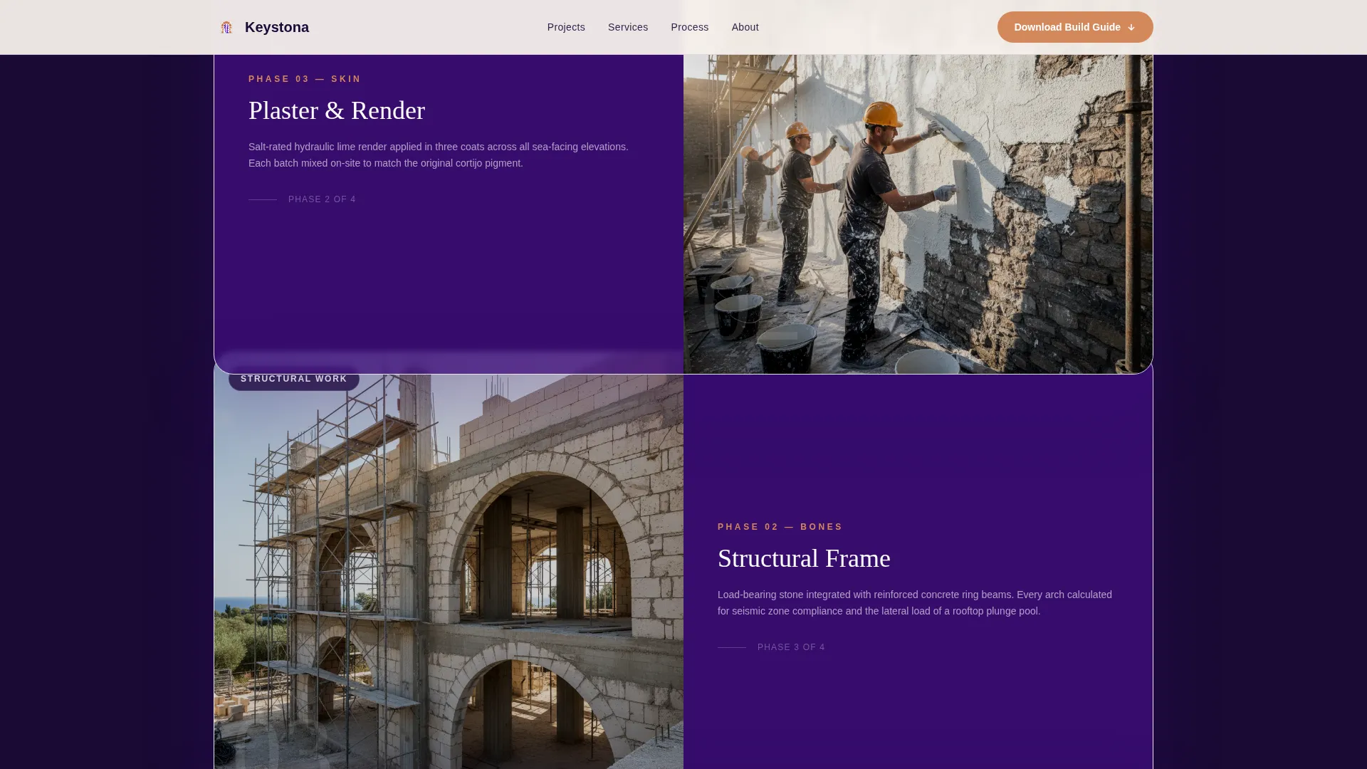 Mediterranean Architecture Professional Website Template