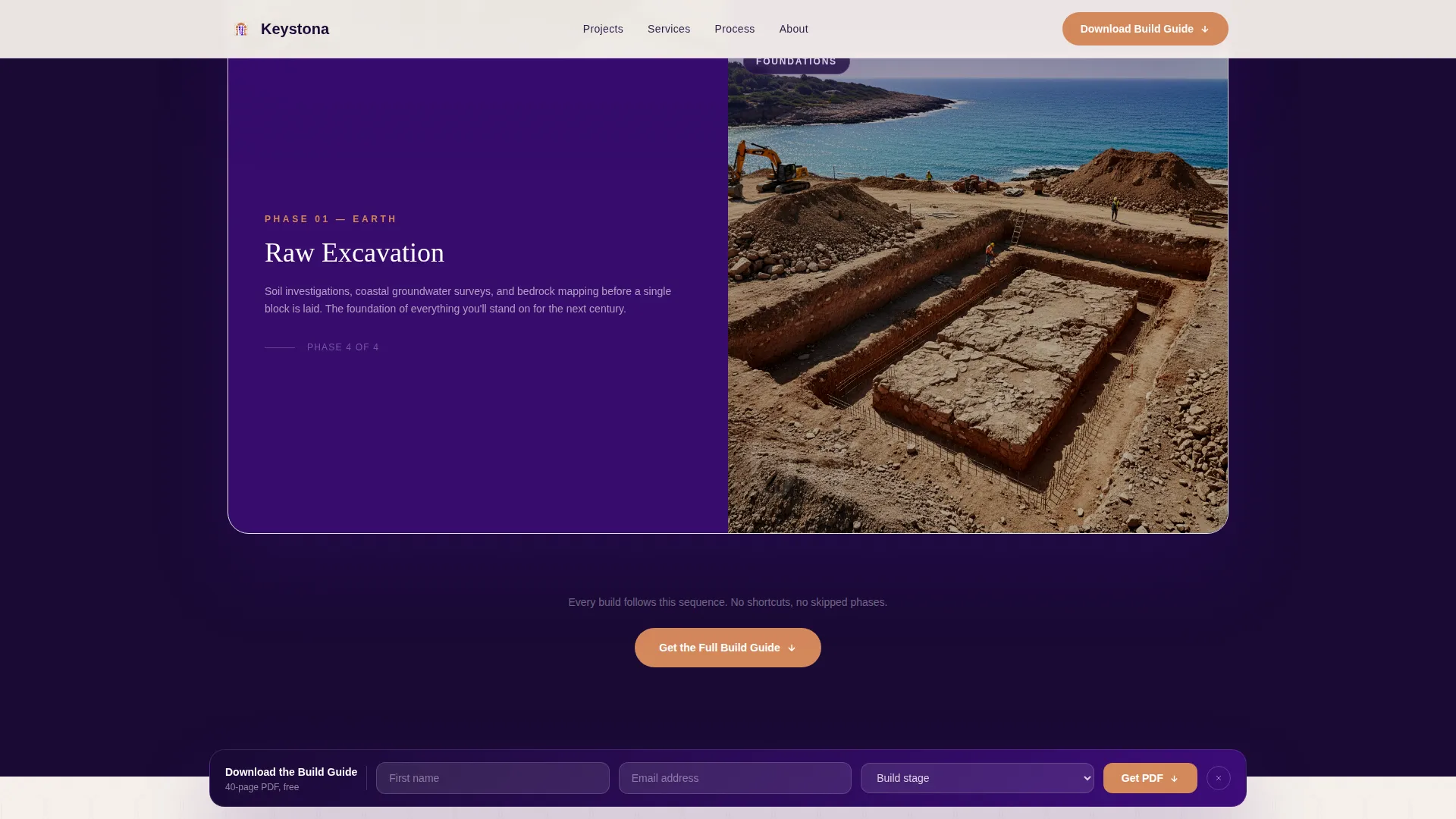 Mediterranean Architecture Professional Website Template