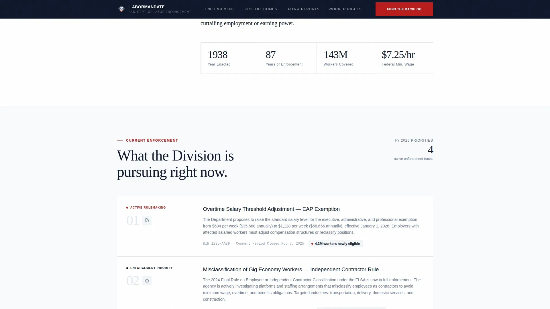 Labor & Employment Government Professional Website Template