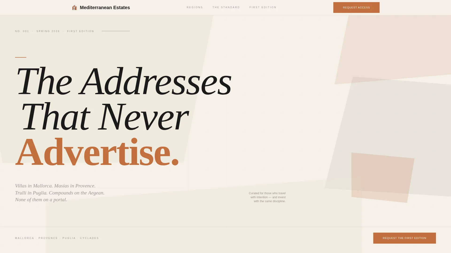 Mediterranean Architecture Pre-Launch Website Template