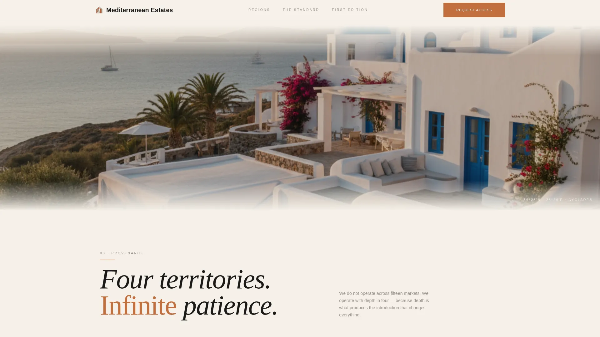 Mediterranean Architecture Pre-Launch Website Template