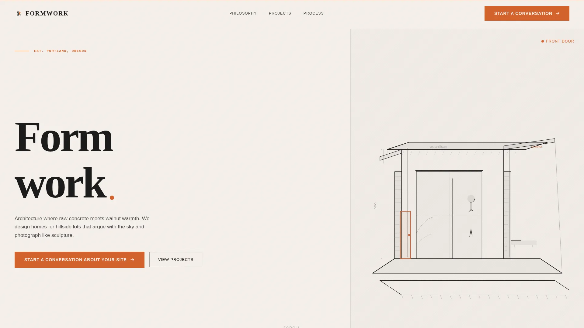 Mid-Century Modern Architecture Professional Website Template