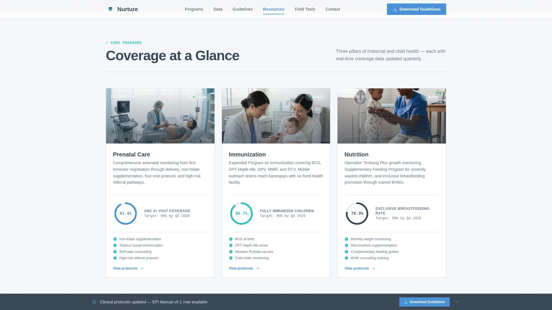 Public Health Department Specialist Professional Website Template