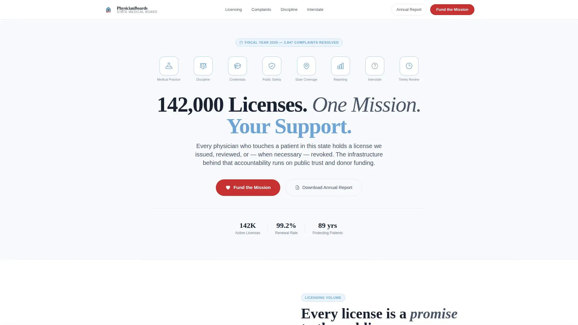 Regulatory & Licensing Professional Website Template