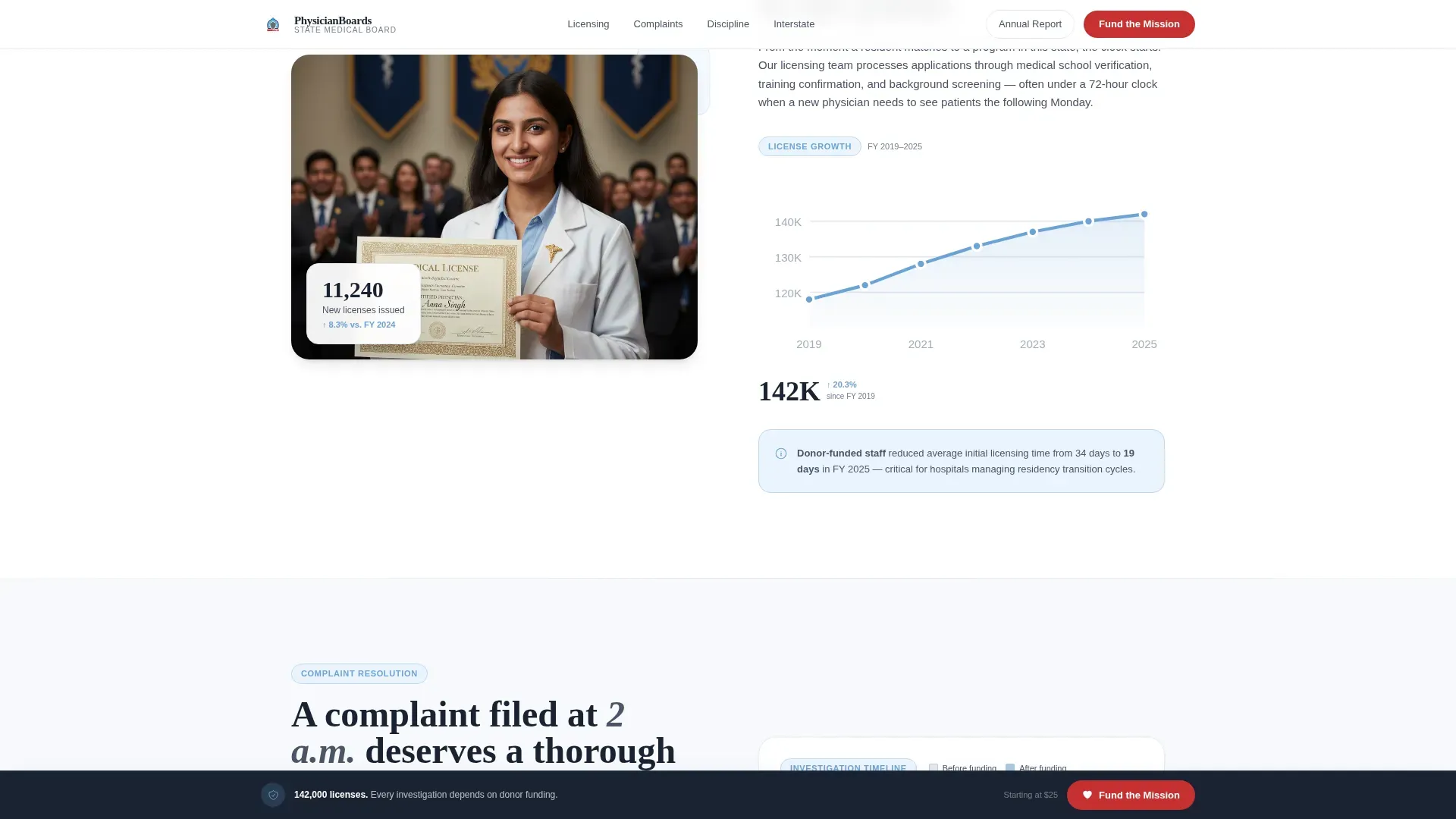 Regulatory & Licensing Professional Website Template