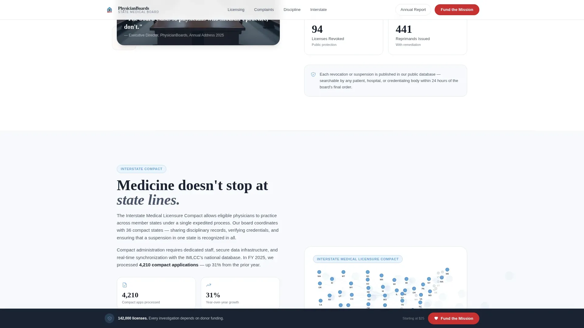 Regulatory & Licensing Professional Website Template