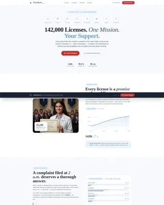 Regulatory & Licensing Professional Website Template